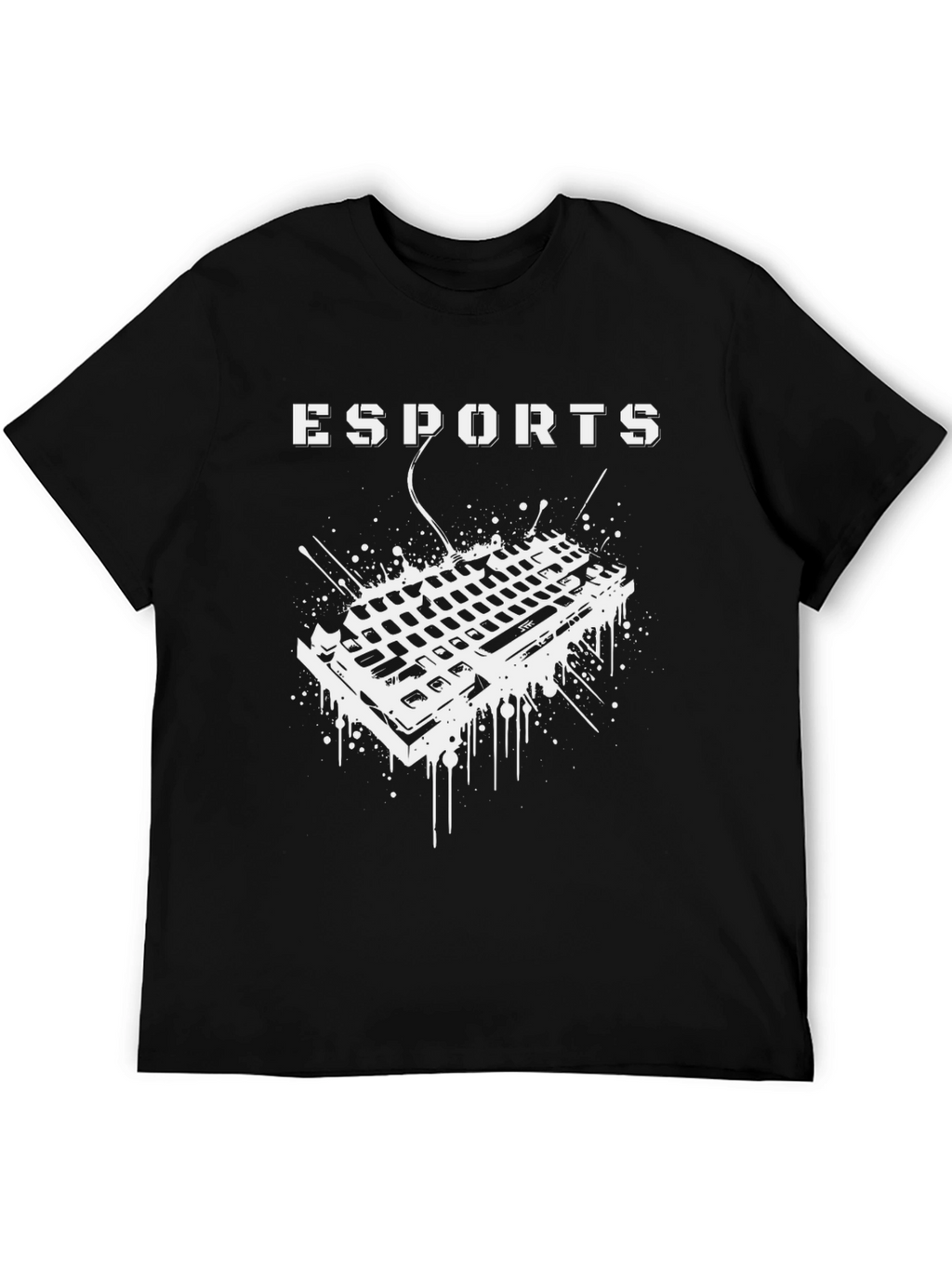 Esports Gaming Keyboard Graphic Tee - Gamer Shirt
