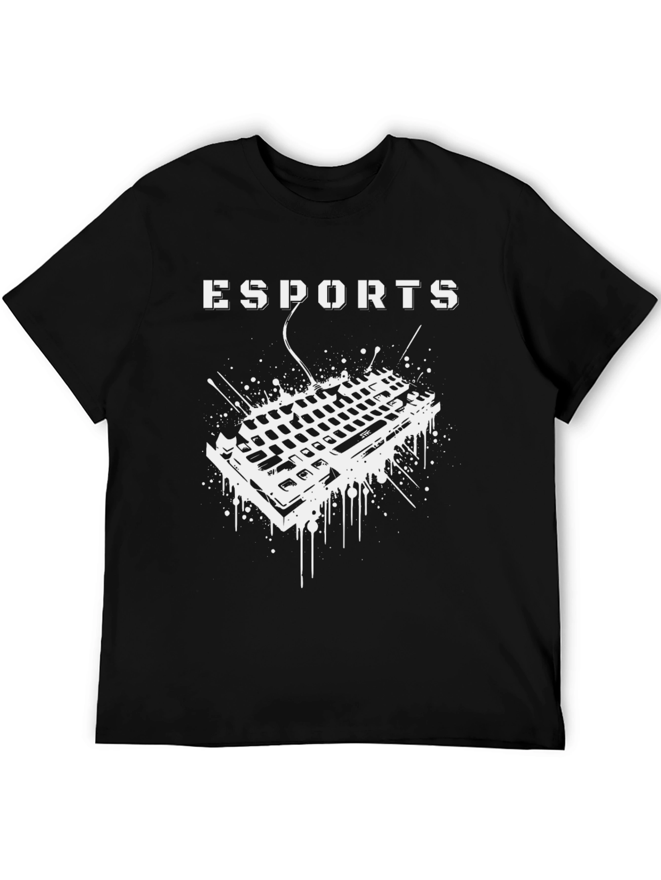 Esports Gaming Keyboard Graphic Tee - Gamer Shirt