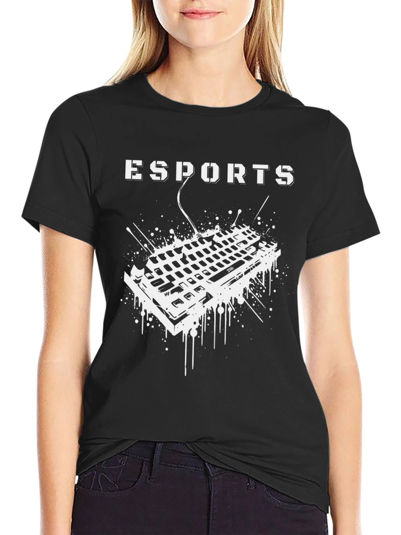 Esports Gaming Keyboard Graphic Tee - Gamer Shirt