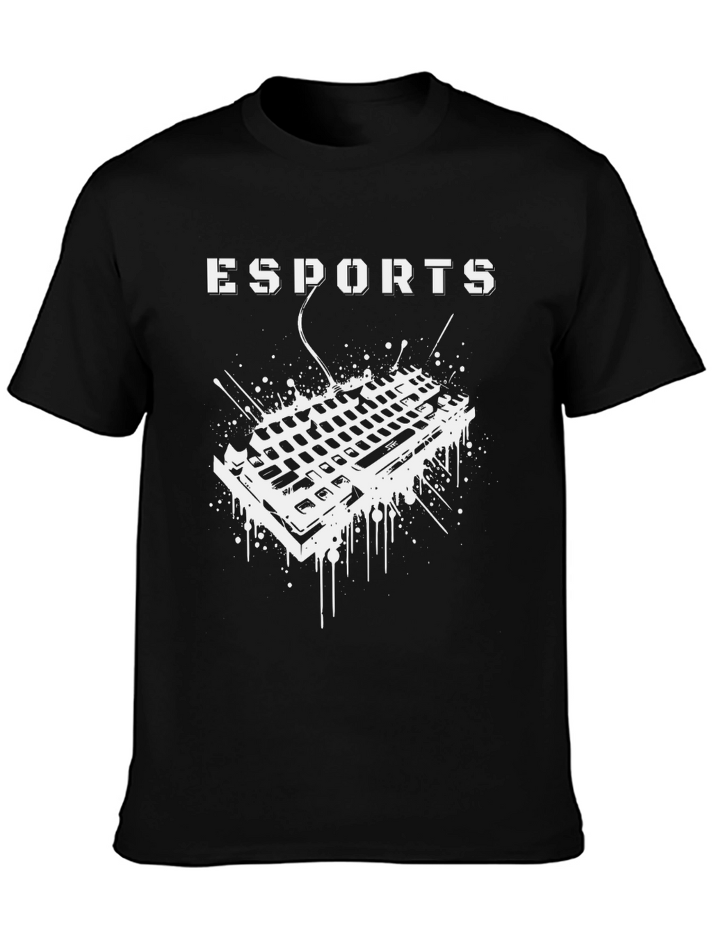 Esports Gaming Keyboard Graphic Tee - Gamer Shirt