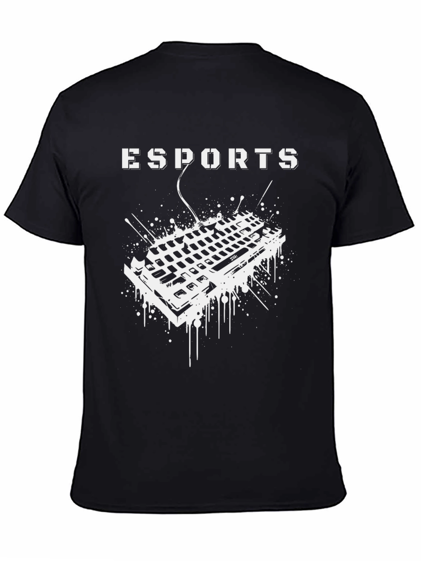 Esports Gaming Keyboard Graphic Tee - Gamer Shirt