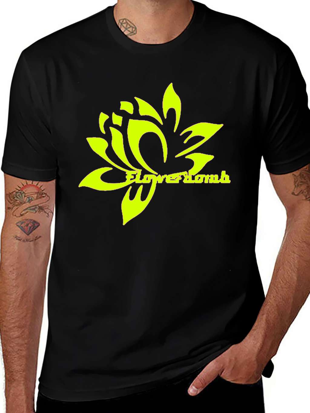 Flowerbomb Graphic Black T-Shirt