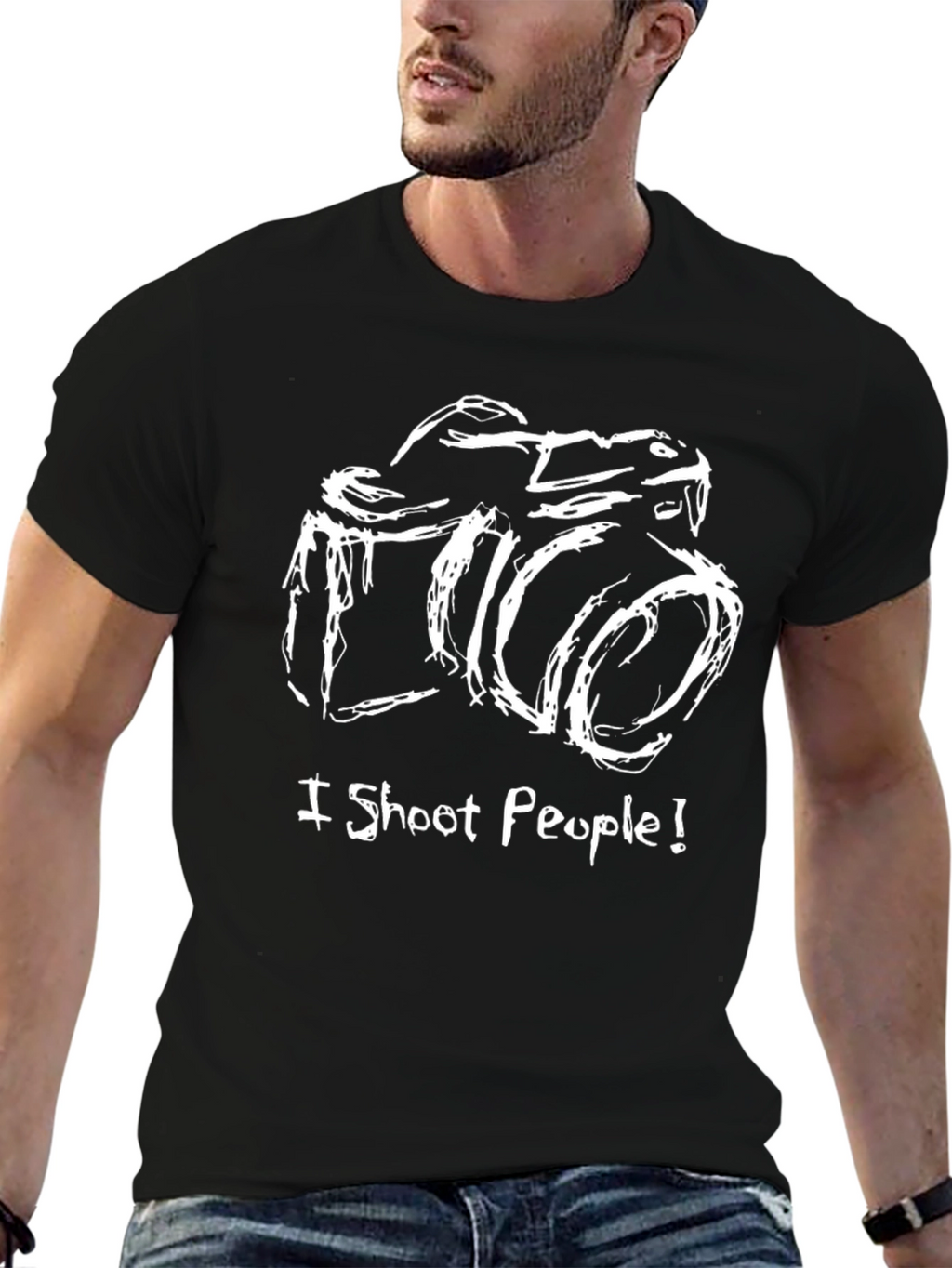 I Shoot People Camera T-Shirt - Photographer Tee
