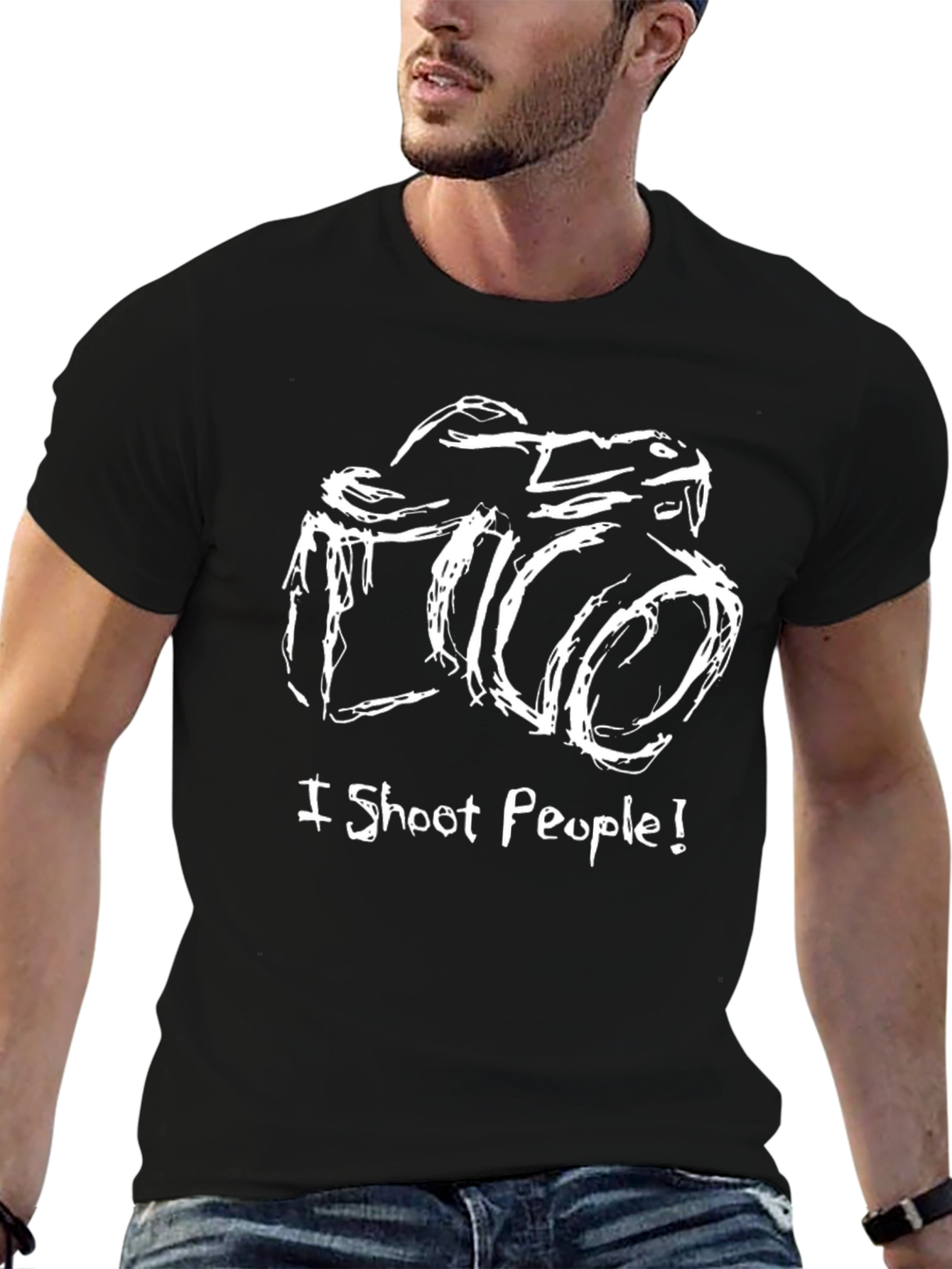 I Shoot People Camera T-Shirt - Photographer Tee