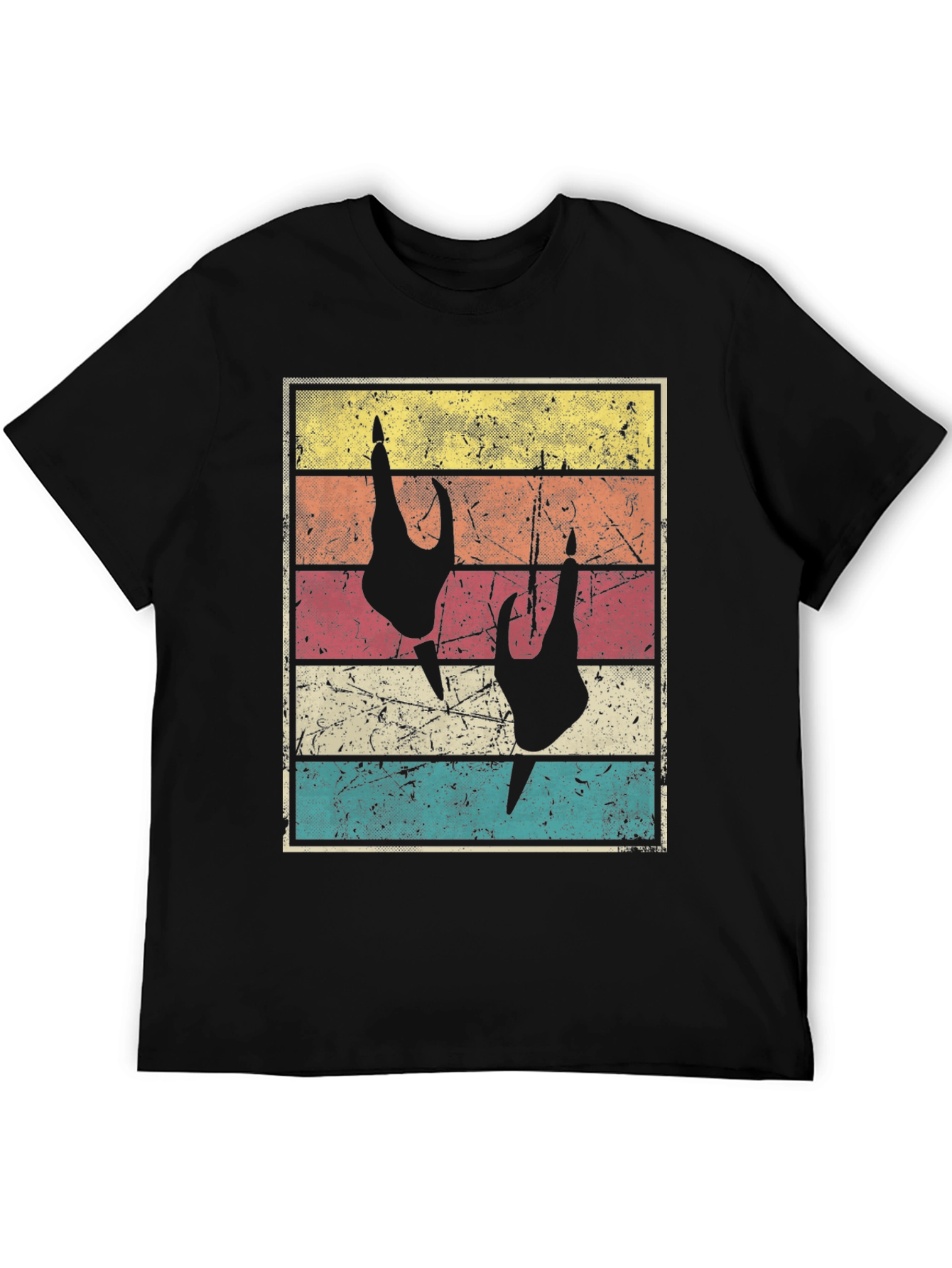 Retro Raptor Claw T-Shirt - Vintage Dinosaur Graphic Tee