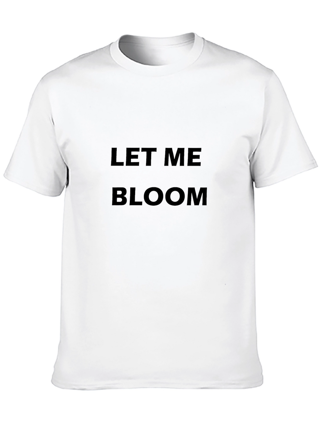Let Me Bloom Black Graphic Tee
