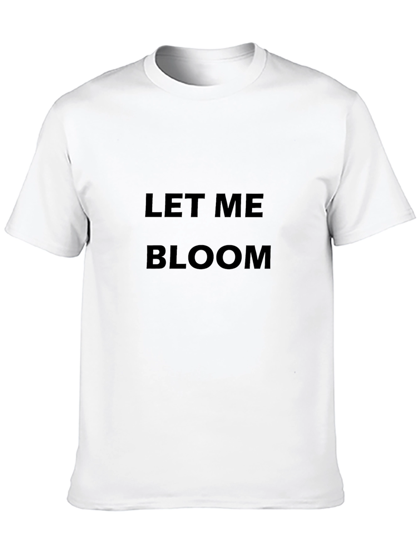 Let Me Bloom Black Graphic Tee