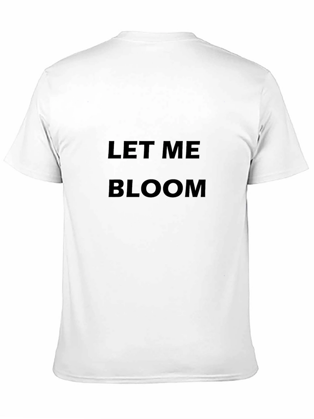 Let Me Bloom Black Graphic Tee