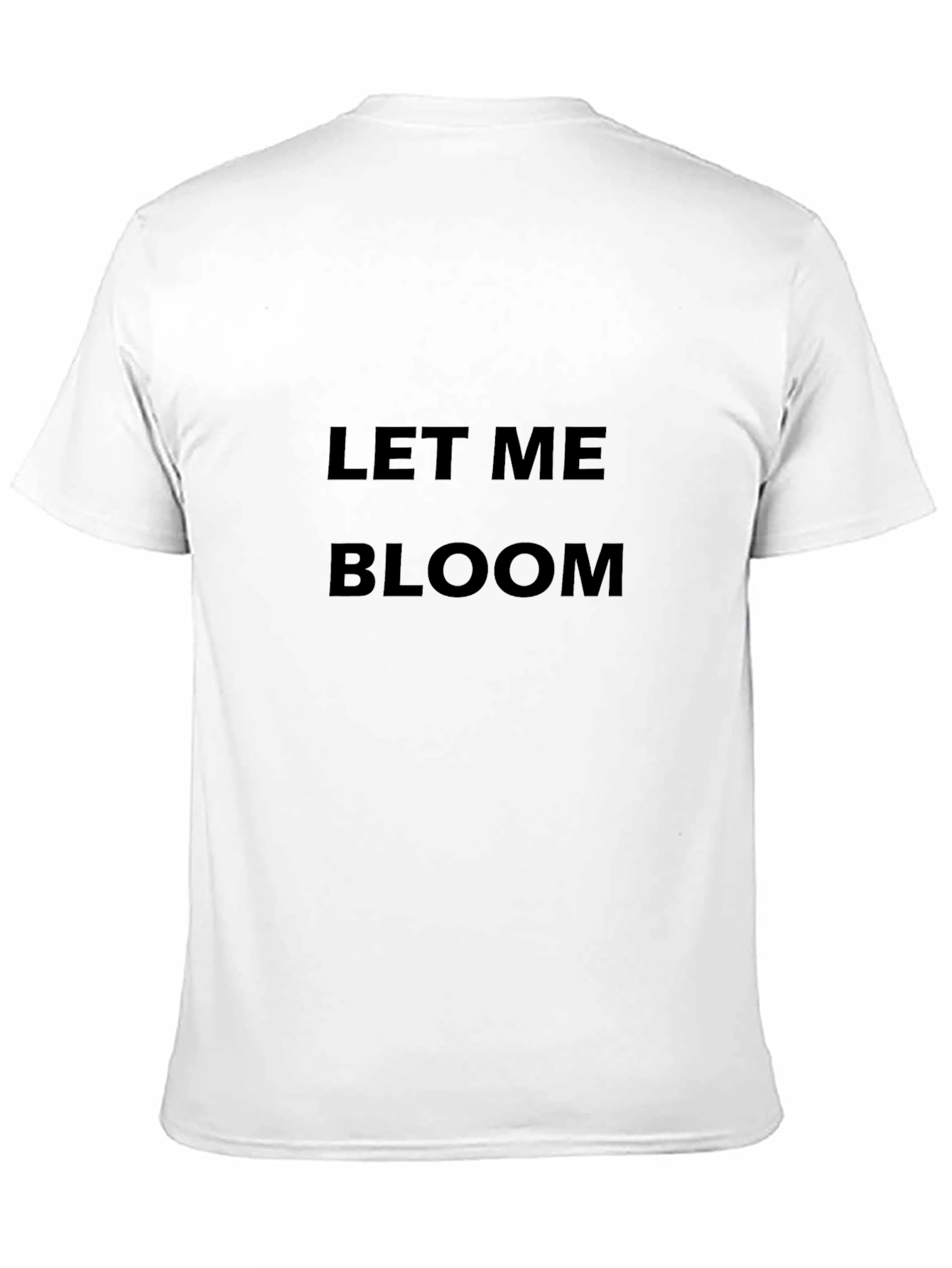 Let Me Bloom Black Graphic Tee