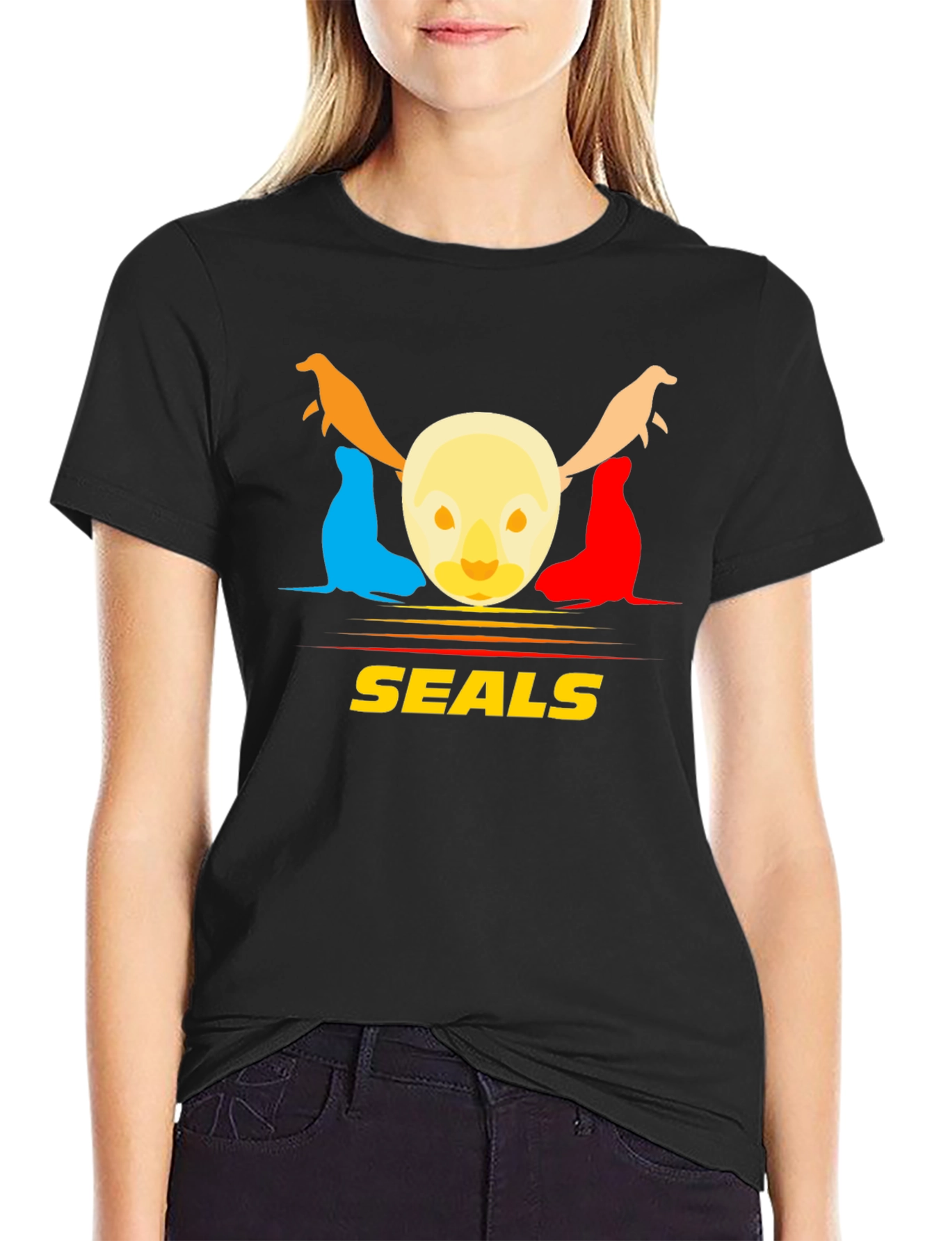 Colorful Seals Graphic Tee - Unisex