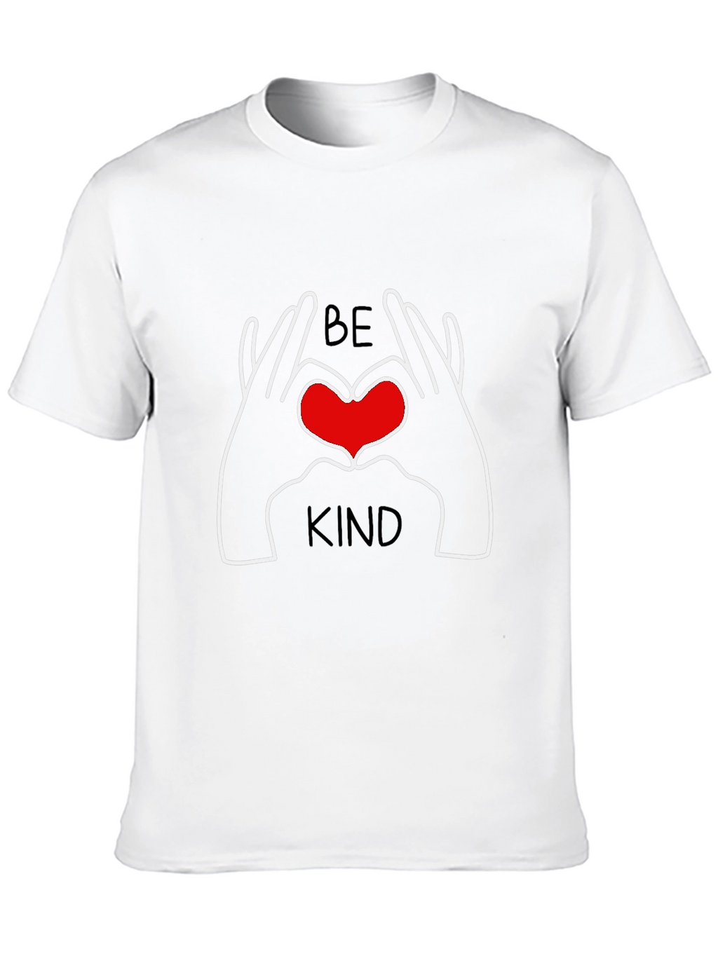Be Kind Heart Hands Graphic T-Shirt