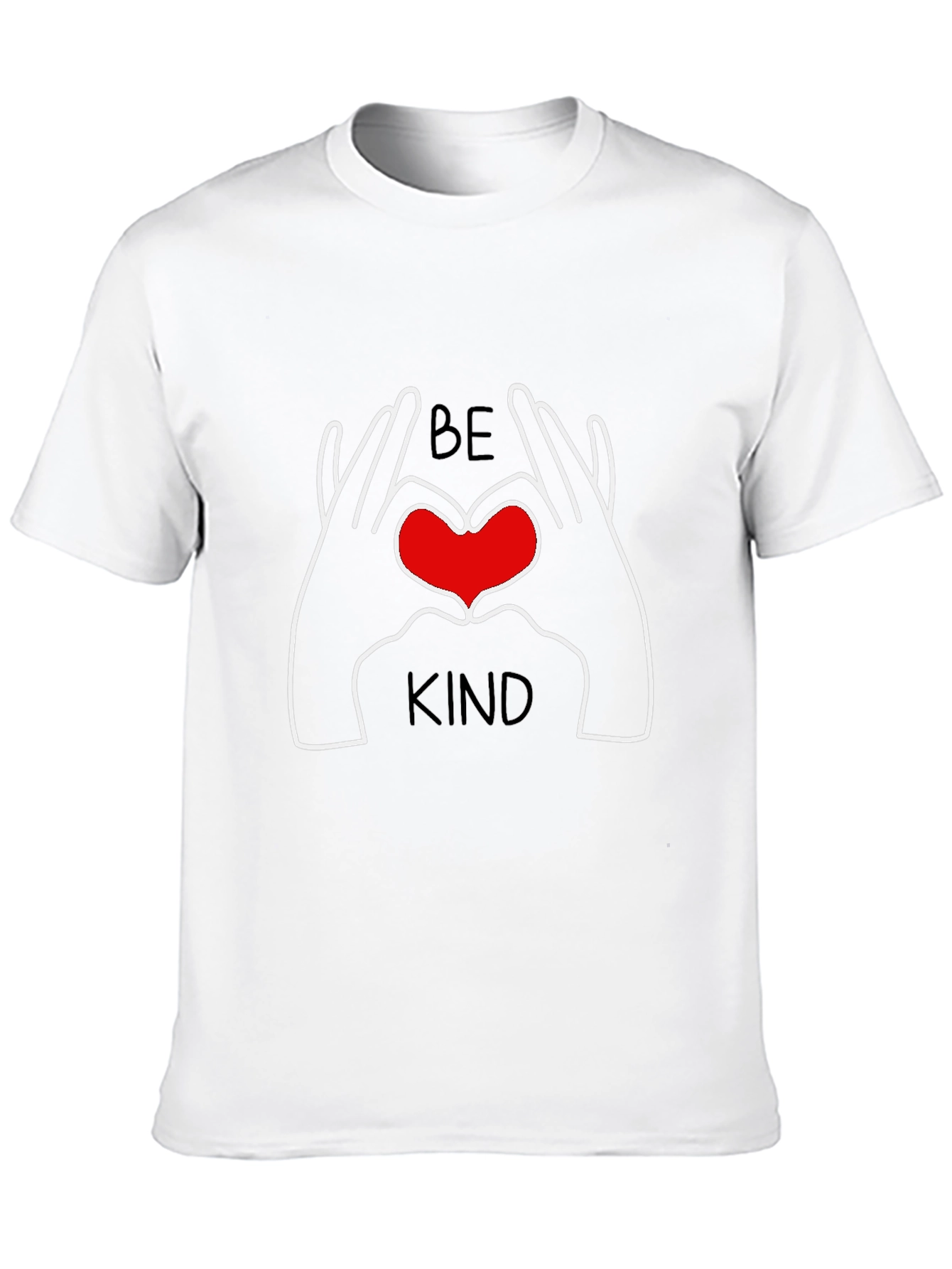 Be Kind Heart Hands Graphic T-Shirt