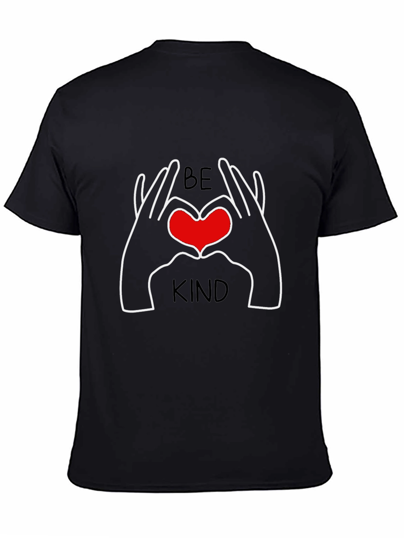 Be Kind Heart Hands Graphic T-Shirt