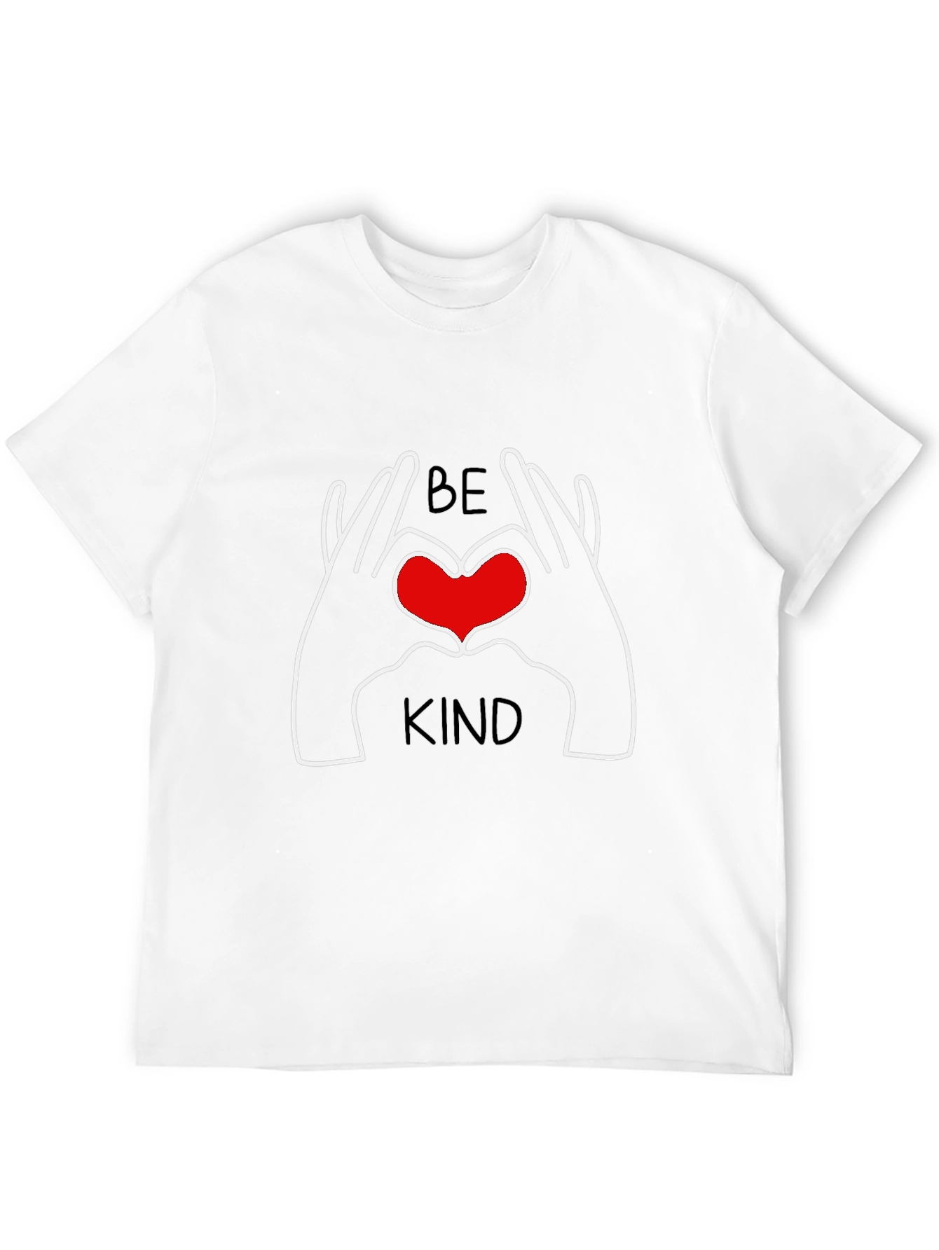 Be Kind Heart Hands Graphic T-Shirt