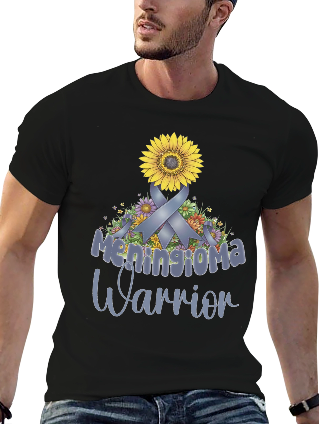 Meningioma Warrior T-Shirt - Sunflower Ribbon