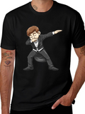 Dabbing Tuxedo Cartoon T-Shirt