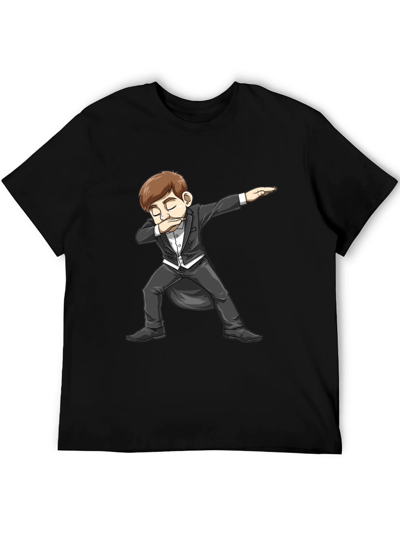 Dabbing Tuxedo Cartoon T-Shirt