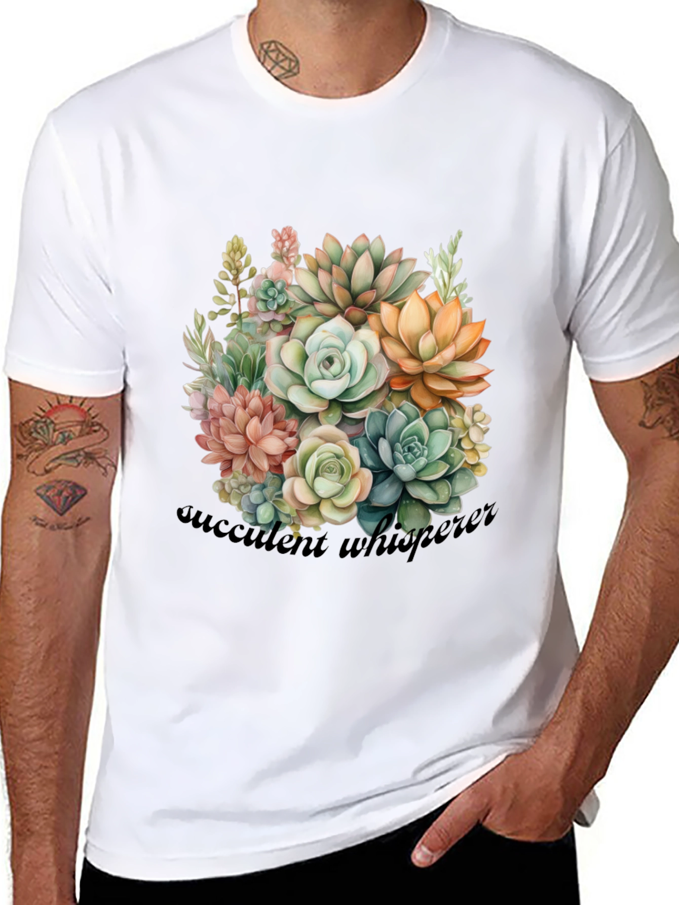 Succulent Whisperer Graphic T-Shirt