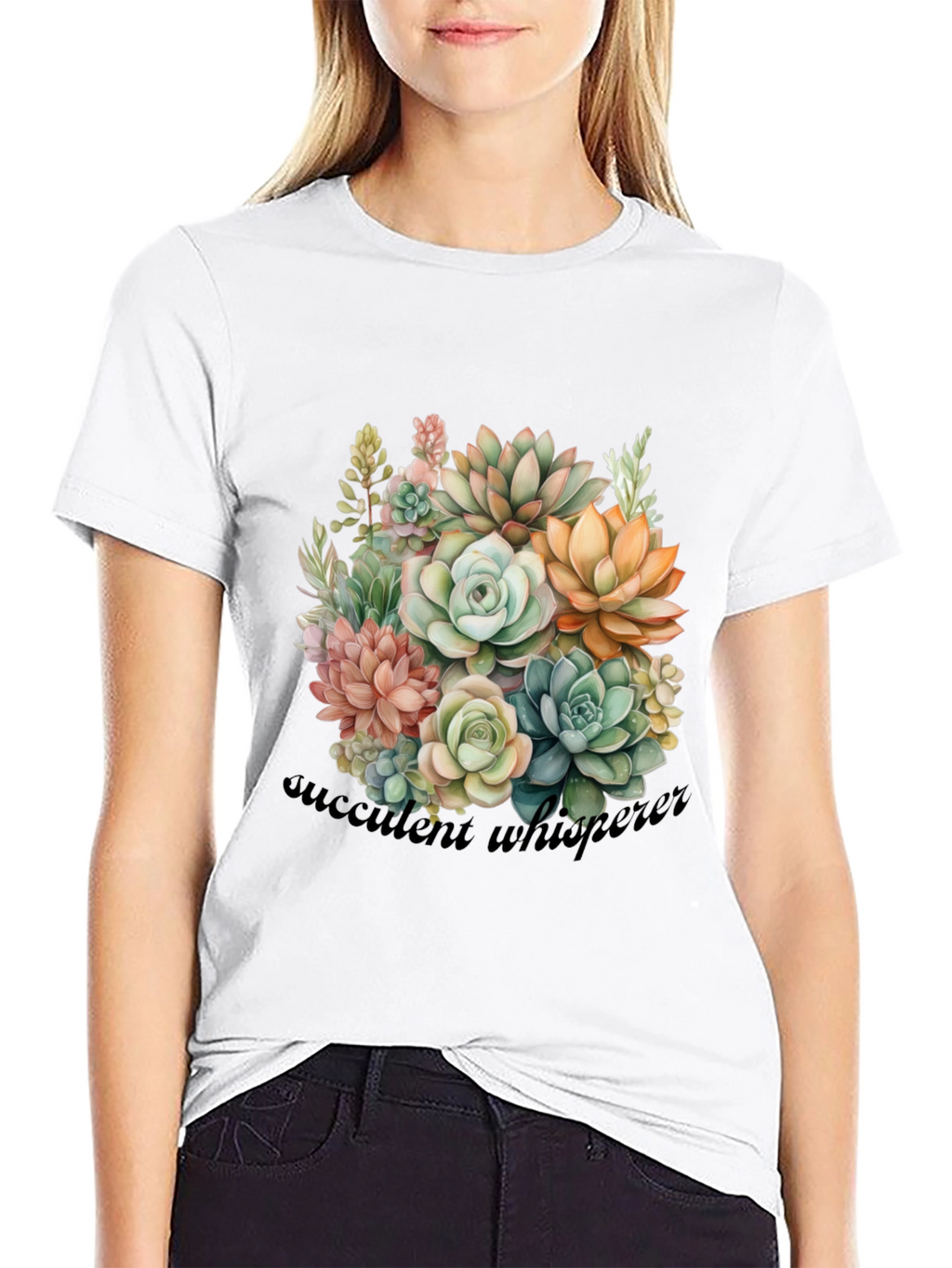 Succulent Whisperer Graphic T-Shirt