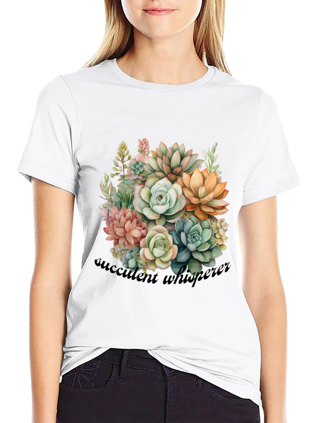 Succulent Whisperer Graphic T-Shirt