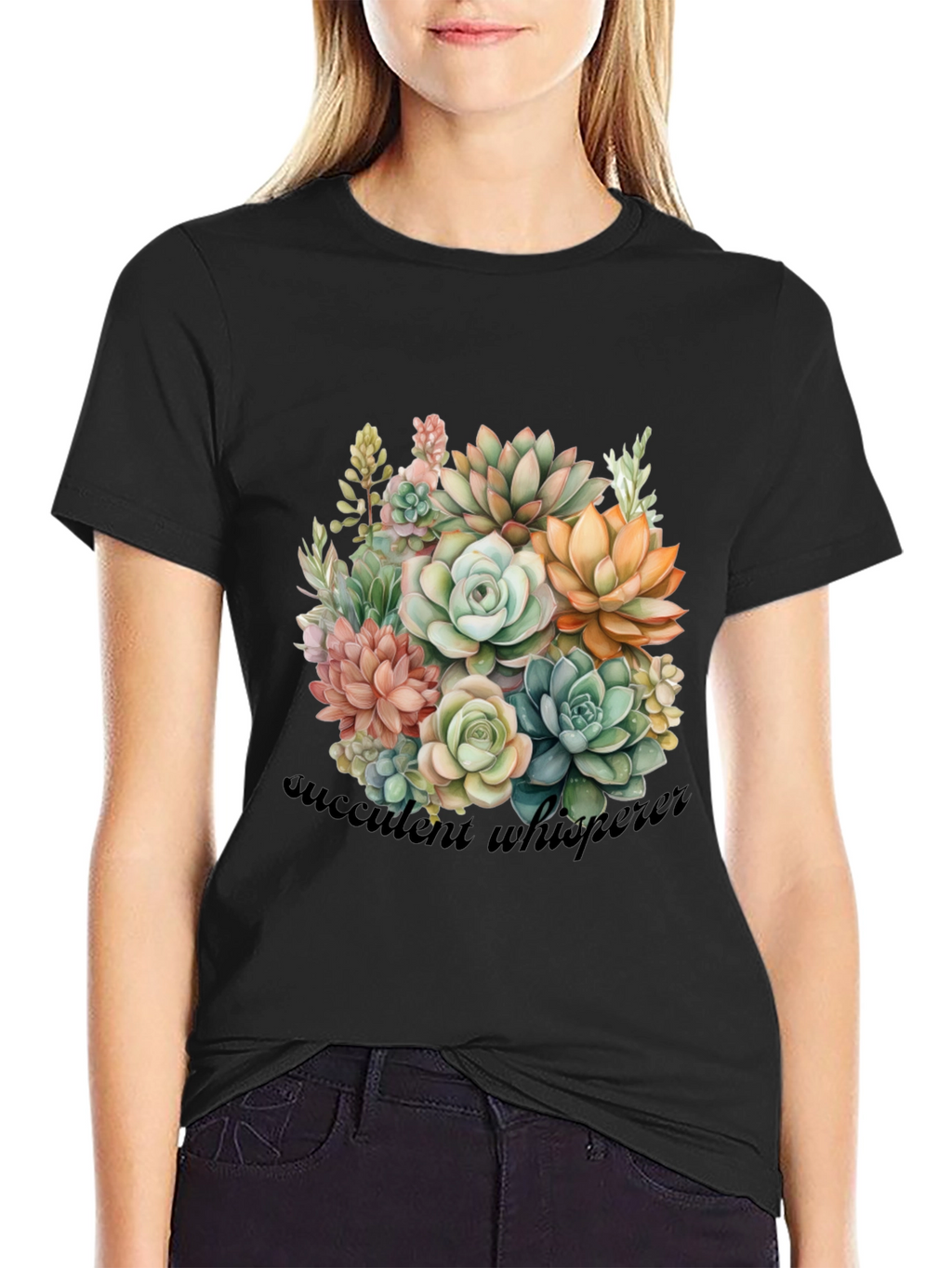 Succulent Whisperer Graphic T-Shirt