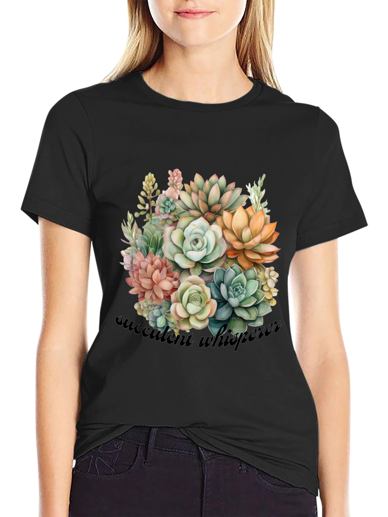 Succulent Whisperer Graphic T-Shirt