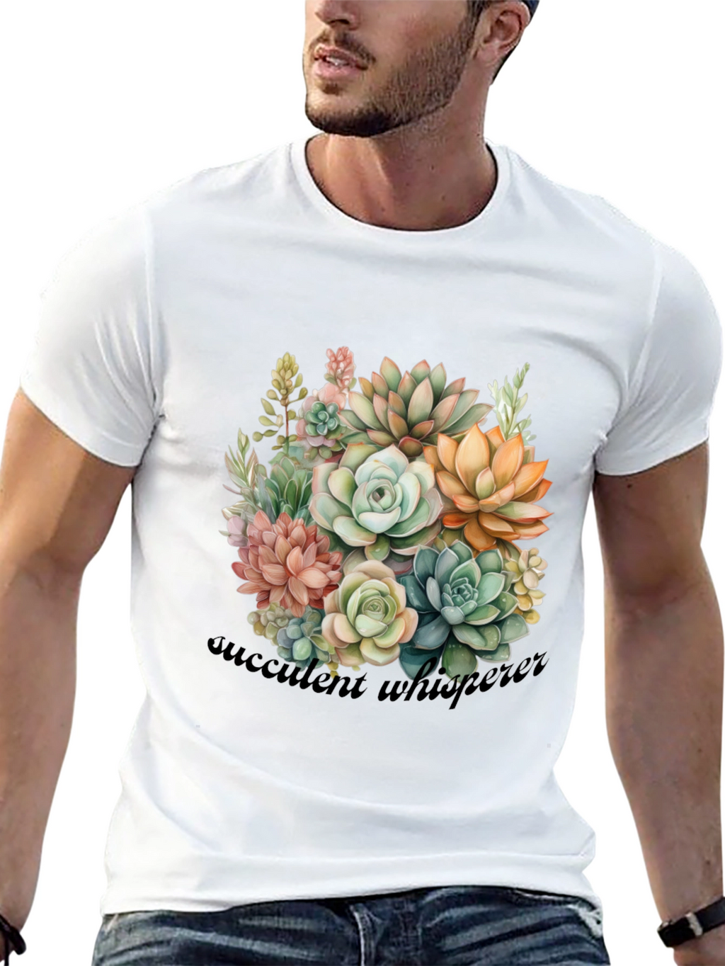 Succulent Whisperer Graphic T-Shirt