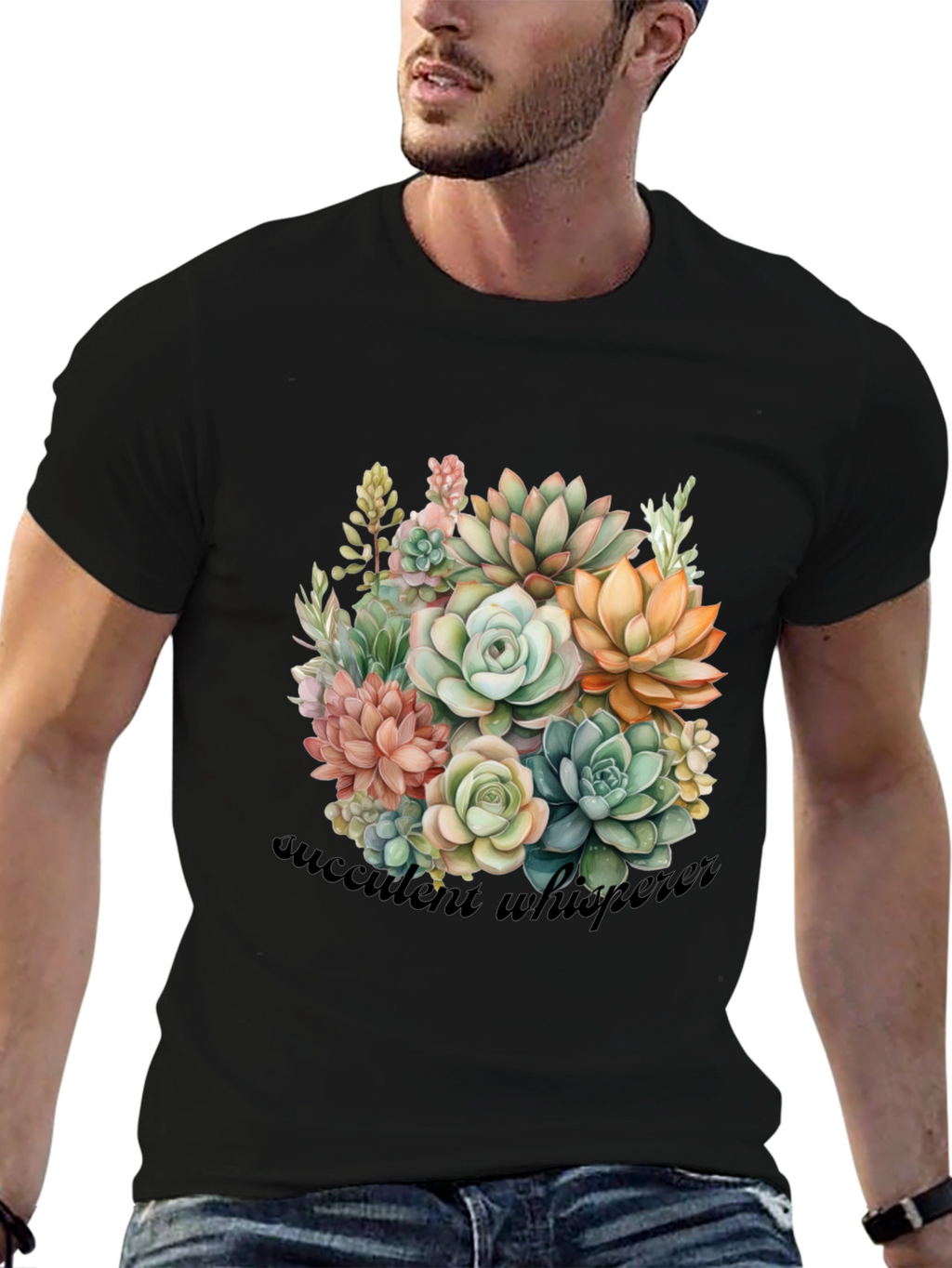 Succulent Whisperer Graphic T-Shirt