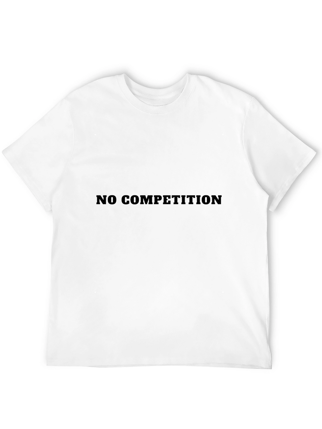 No Competition Black Graphic Tee - Bold Statement T-Shirt