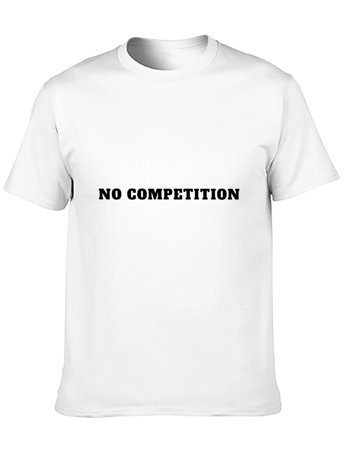 No Competition Black Graphic Tee - Bold Statement T-Shirt