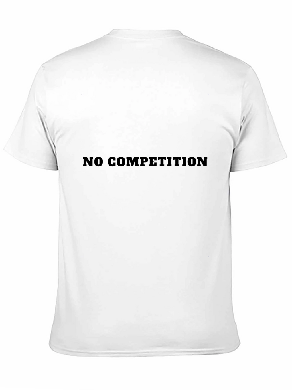 No Competition Black Graphic Tee - Bold Statement T-Shirt