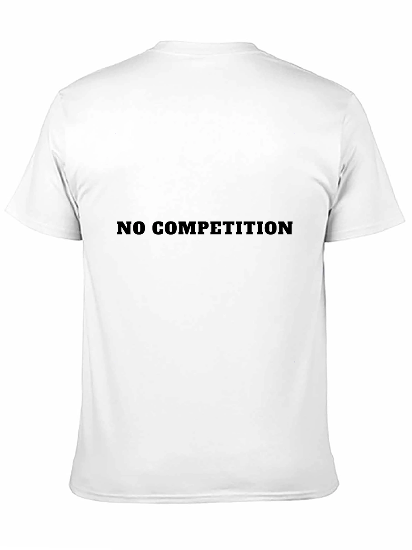 No Competition Black Graphic Tee - Bold Statement T-Shirt