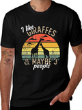 I Like Giraffes T-Shirt - Funny Animal Lover Tee