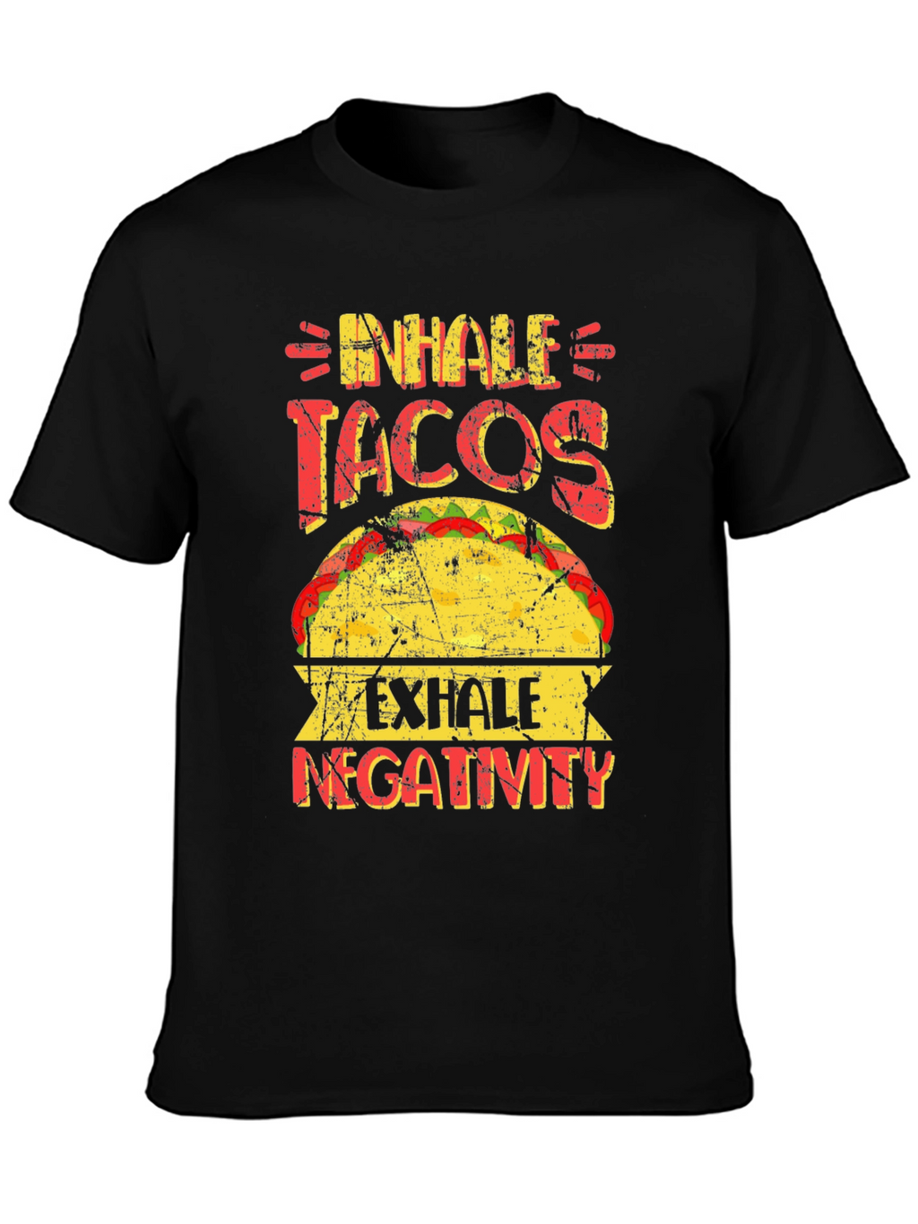 Inhale Tacos Exhale Negativity Graphic Tee
