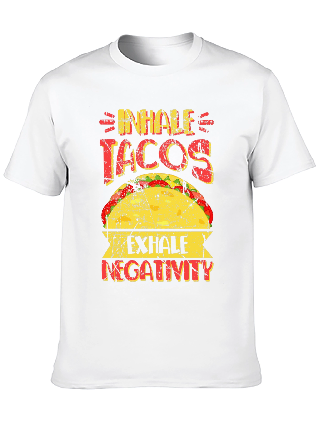 Inhale Tacos Exhale Negativity Graphic Tee