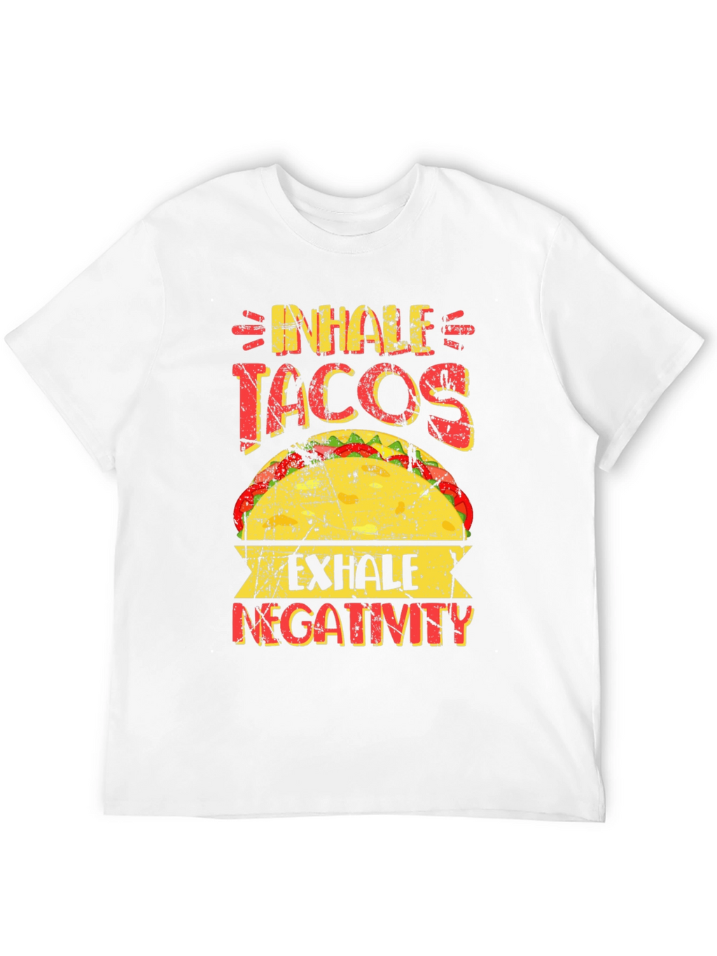 Inhale Tacos Exhale Negativity Graphic Tee