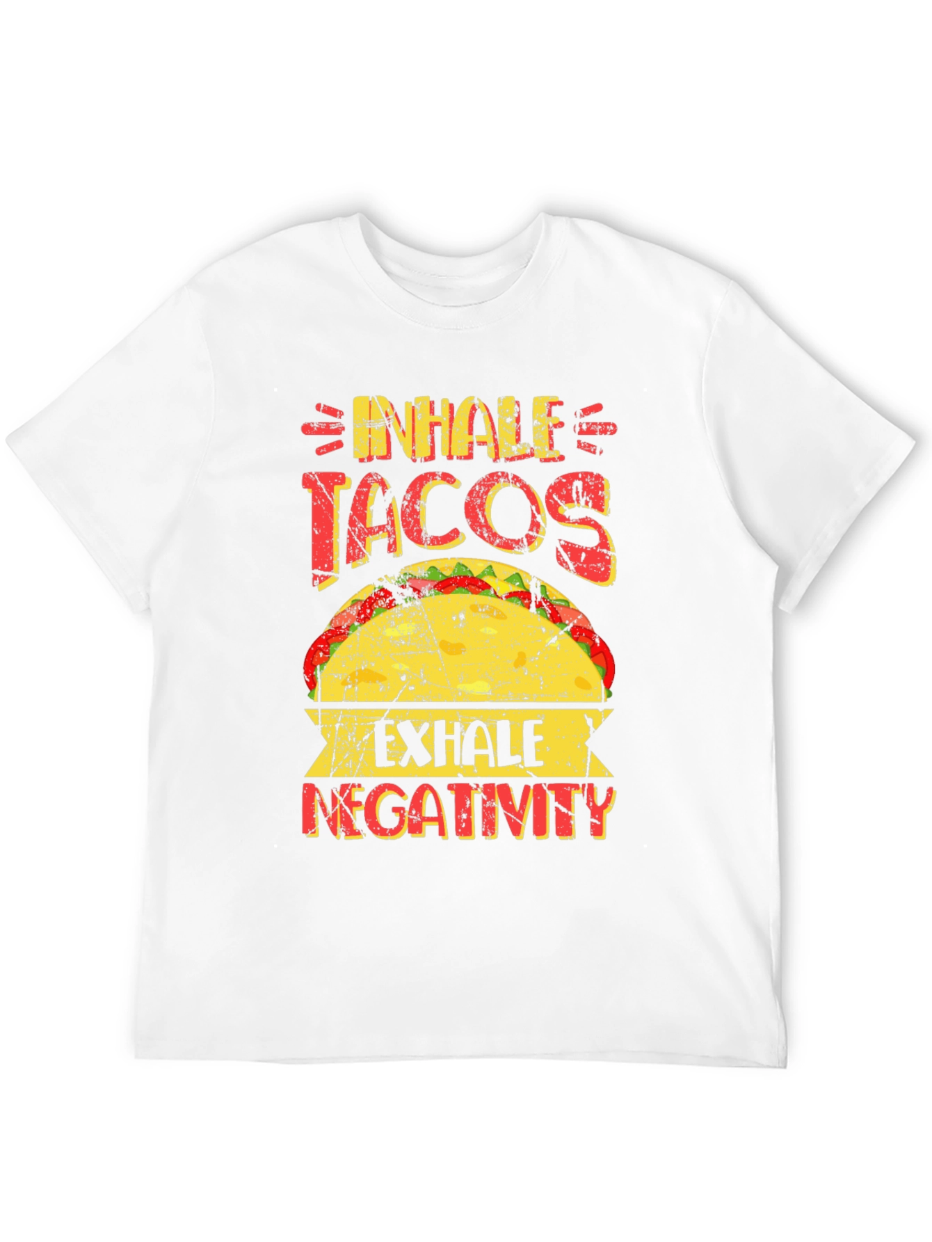 Inhale Tacos Exhale Negativity Graphic Tee