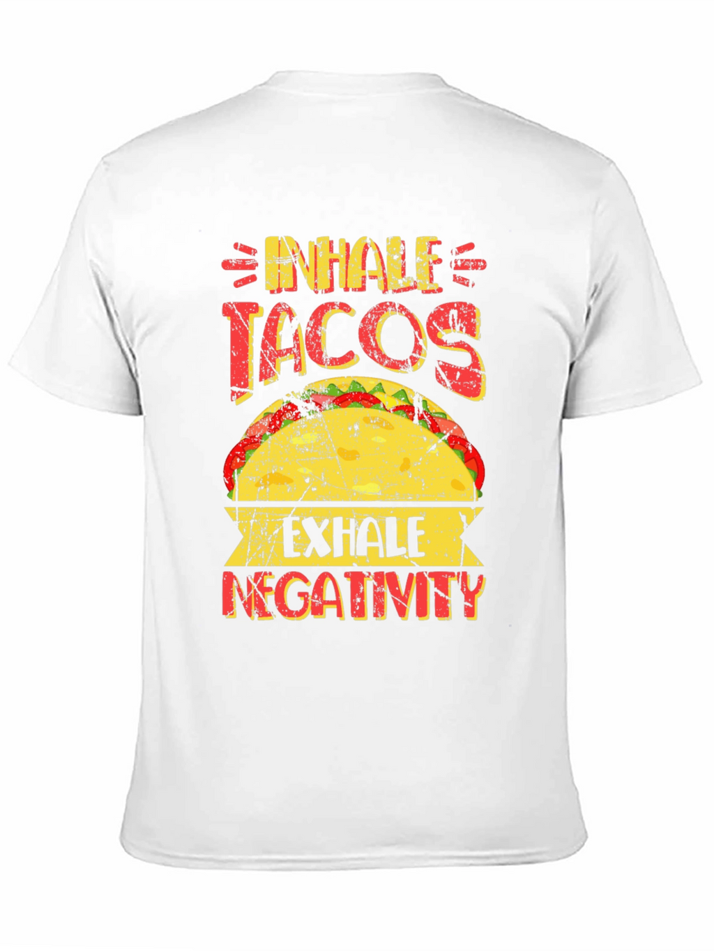 Inhale Tacos Exhale Negativity Graphic Tee