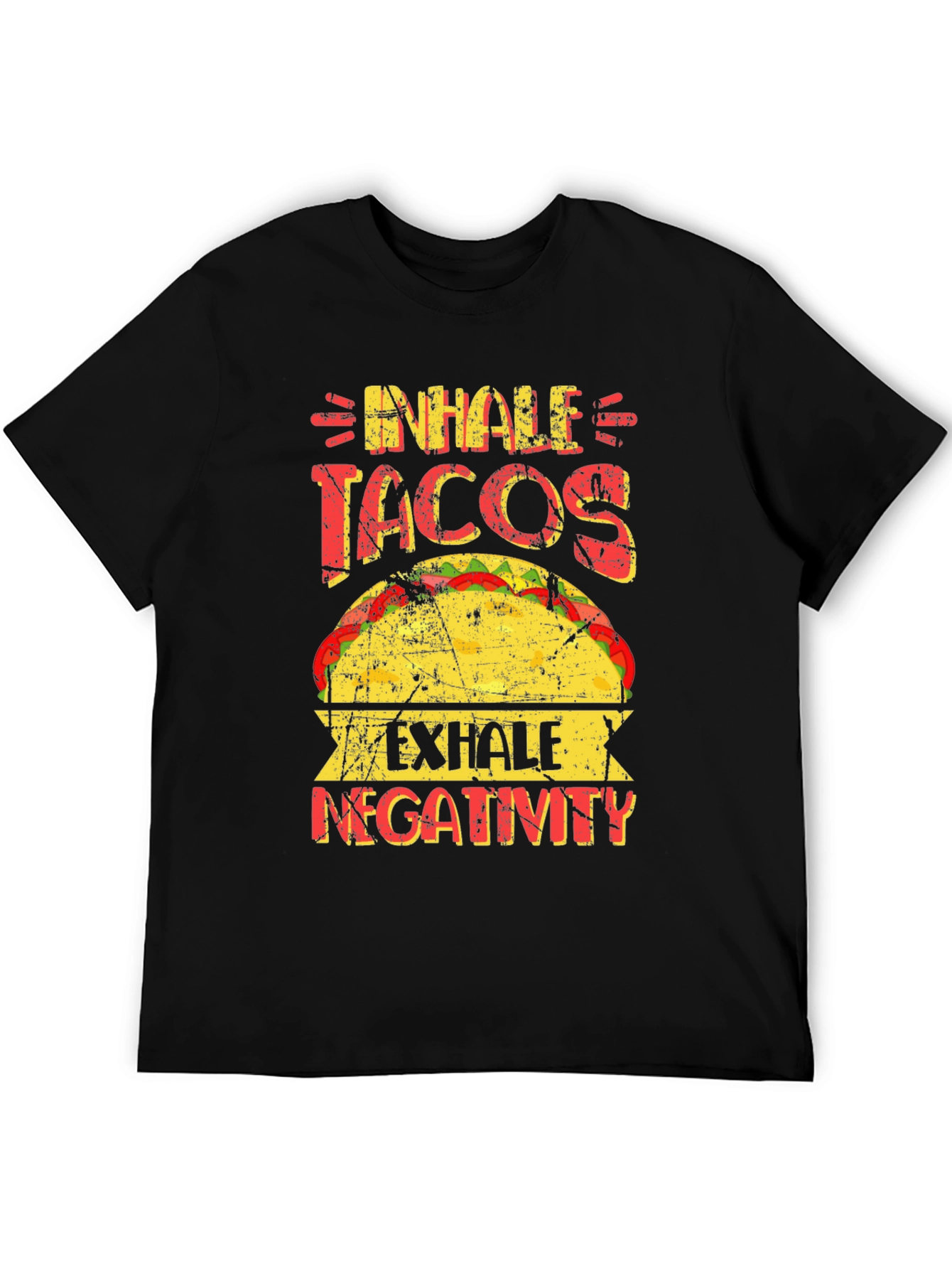 Inhale Tacos Exhale Negativity Graphic Tee