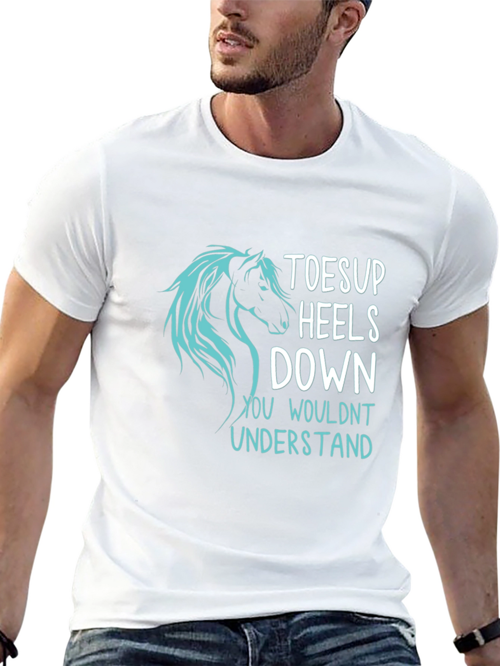 Toes Up Heels Down Horse T-Shirt