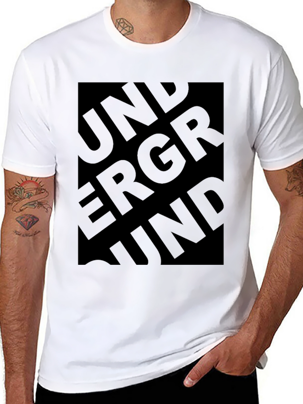 Underground Graphic Black T-Shirt
