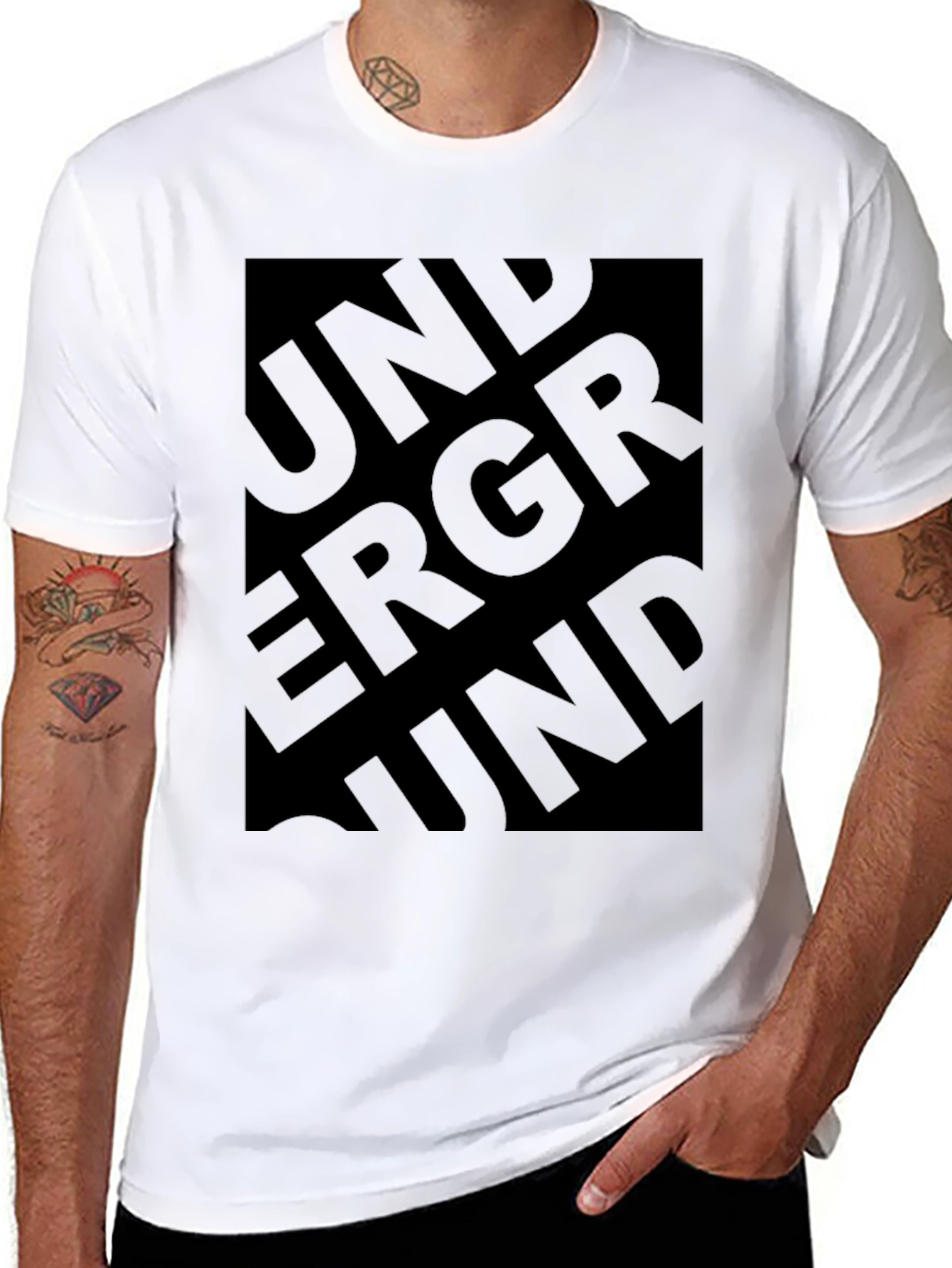 Underground Graphic Black T-Shirt