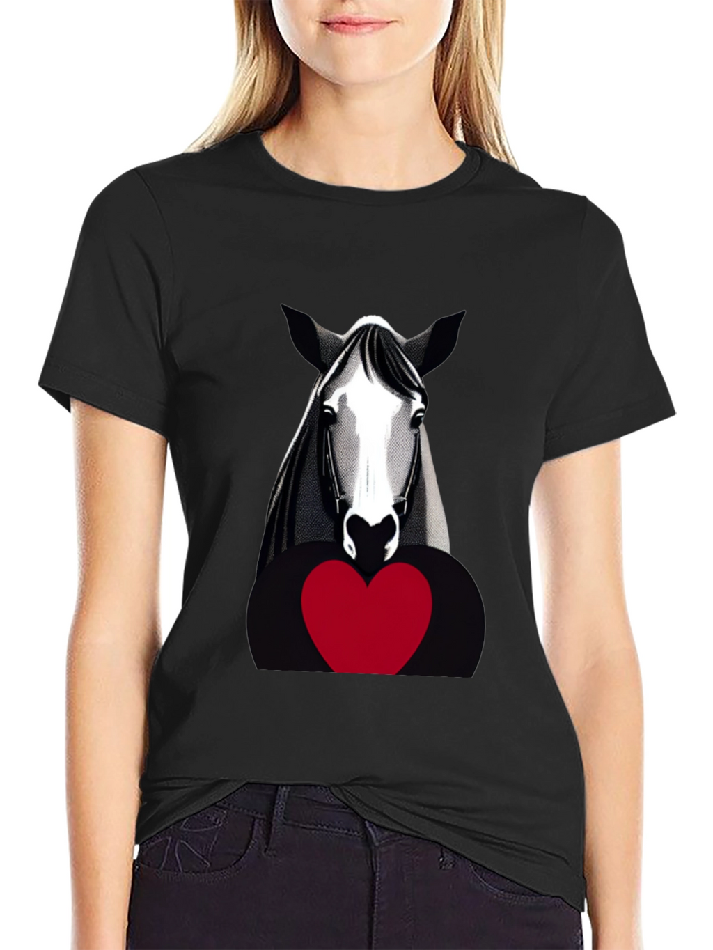 Horse and Heart Graphic Tee - Unisex