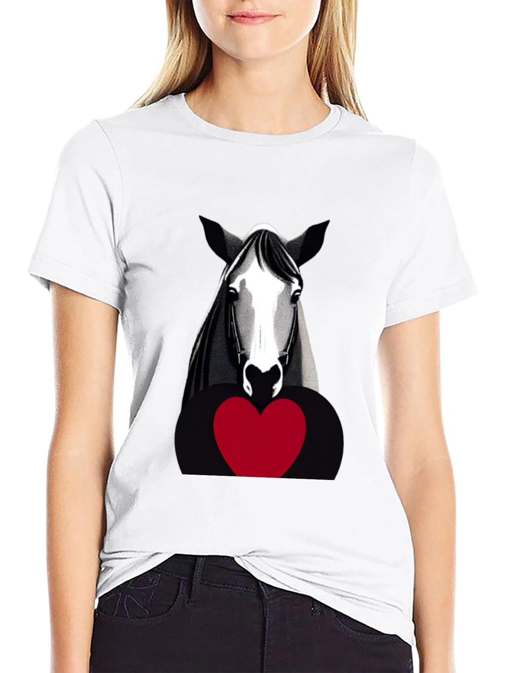 Horse and Heart Graphic Tee - Unisex