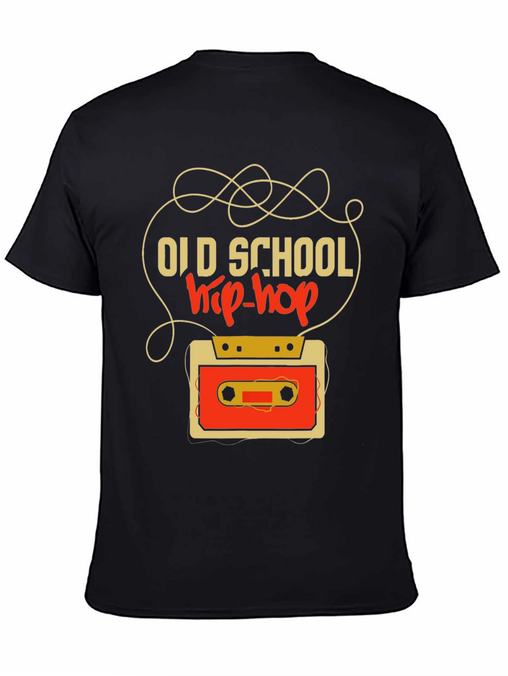 Old School Hip-Hop Cassette Tape Graphic Tee