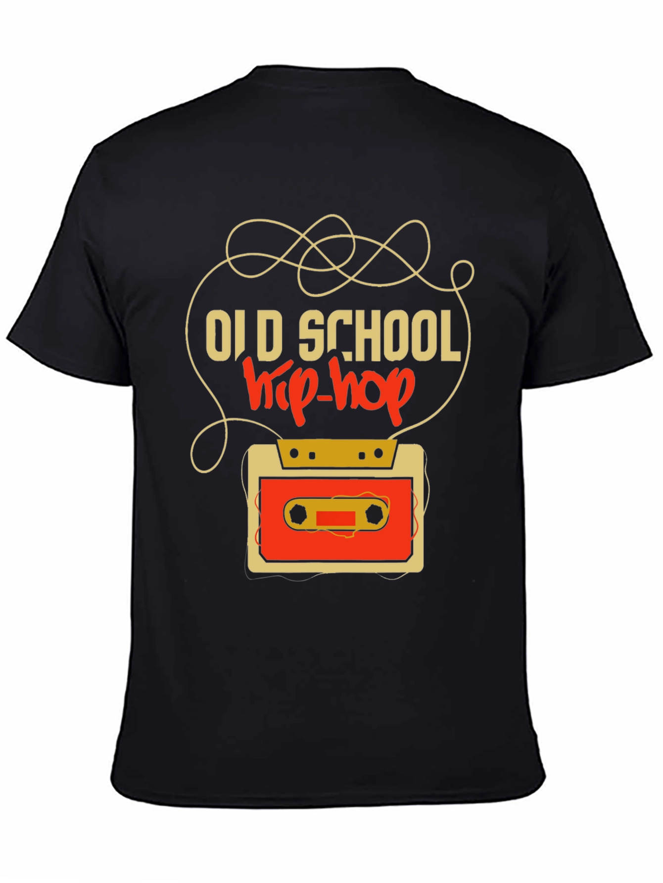 Old School Hip-Hop Cassette Tape Graphic Tee