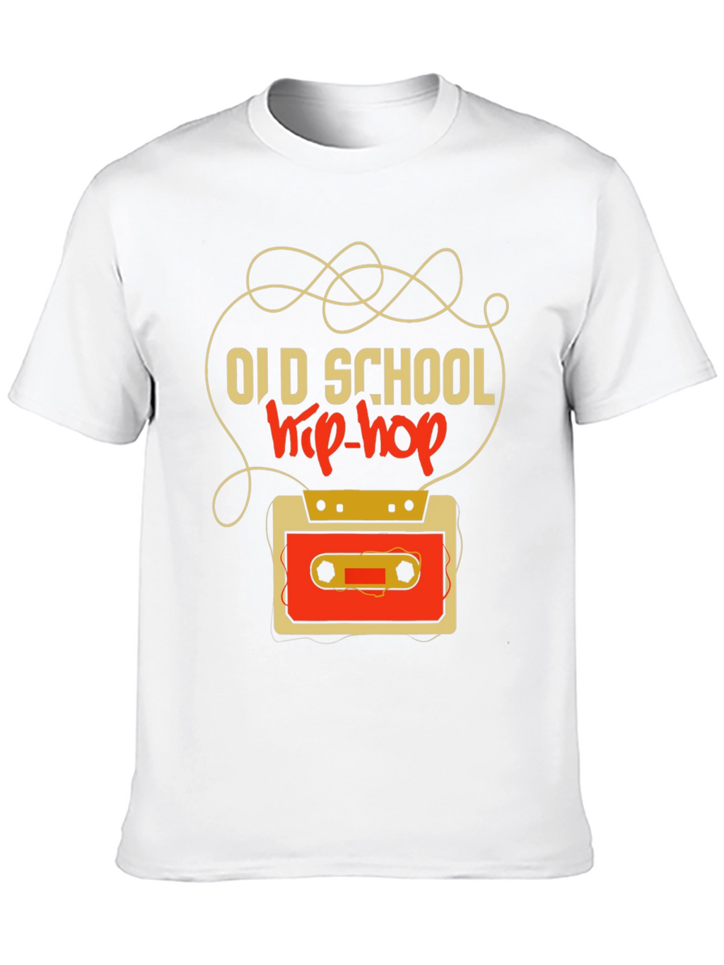 Old School Hip-Hop Cassette Tape Graphic Tee