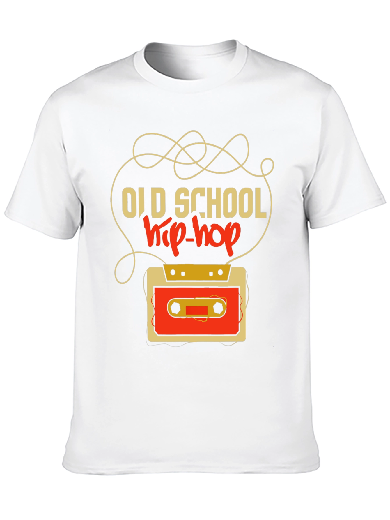 Old School Hip-Hop Cassette Tape Graphic Tee