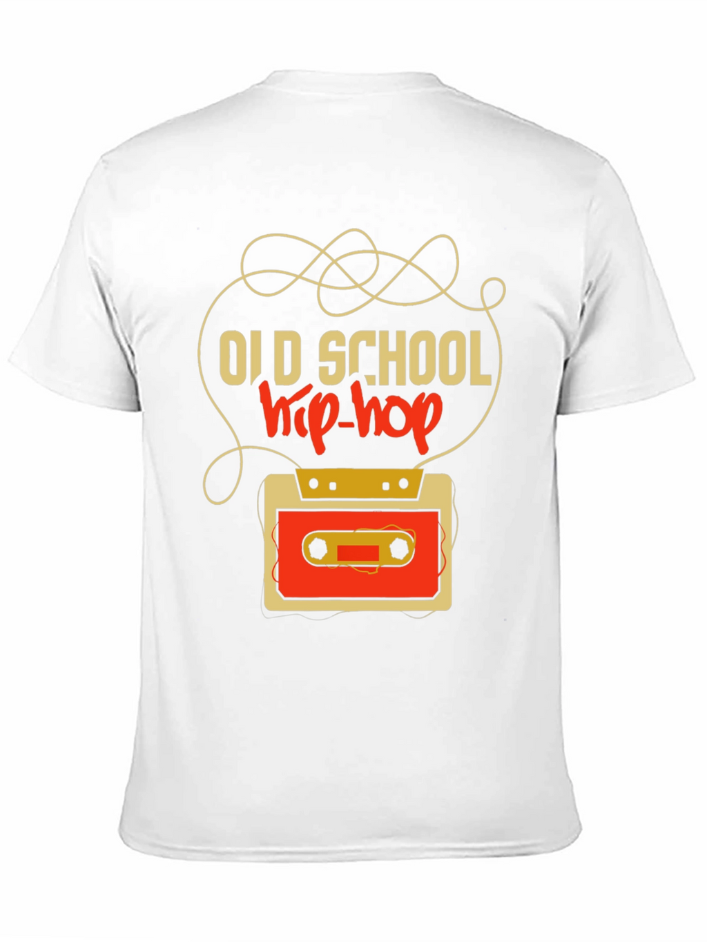 Old School Hip-Hop Cassette Tape Graphic Tee