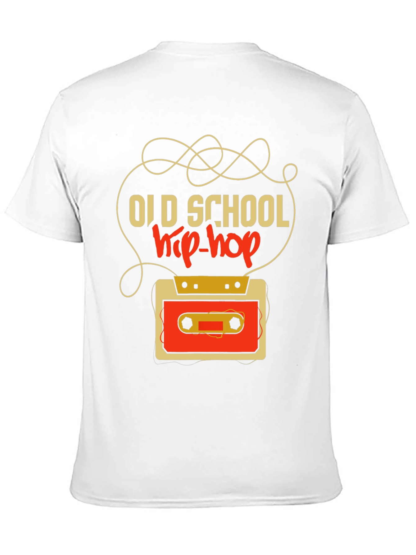 Old School Hip-Hop Cassette Tape Graphic Tee